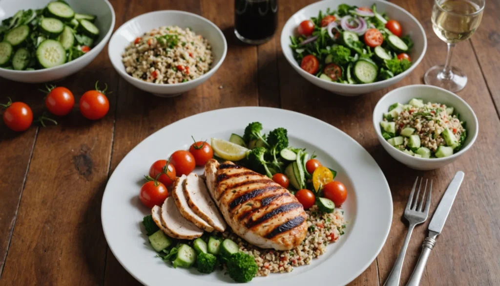 menu pour rééquilibrage alimentaire